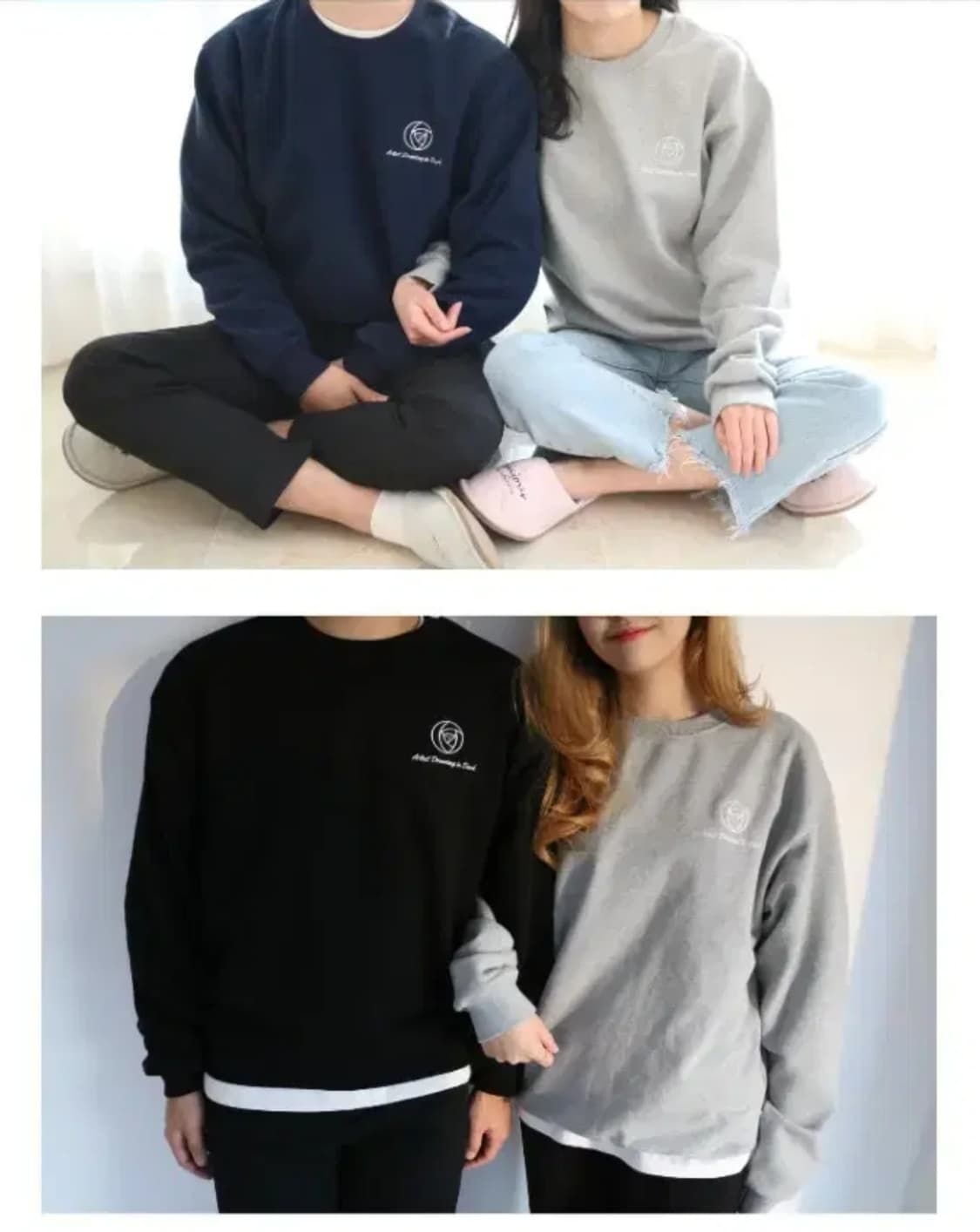 새상품 촘촘 기모 맨투맨 [남녀공용 95] 새상품 55 66 상품이미지4