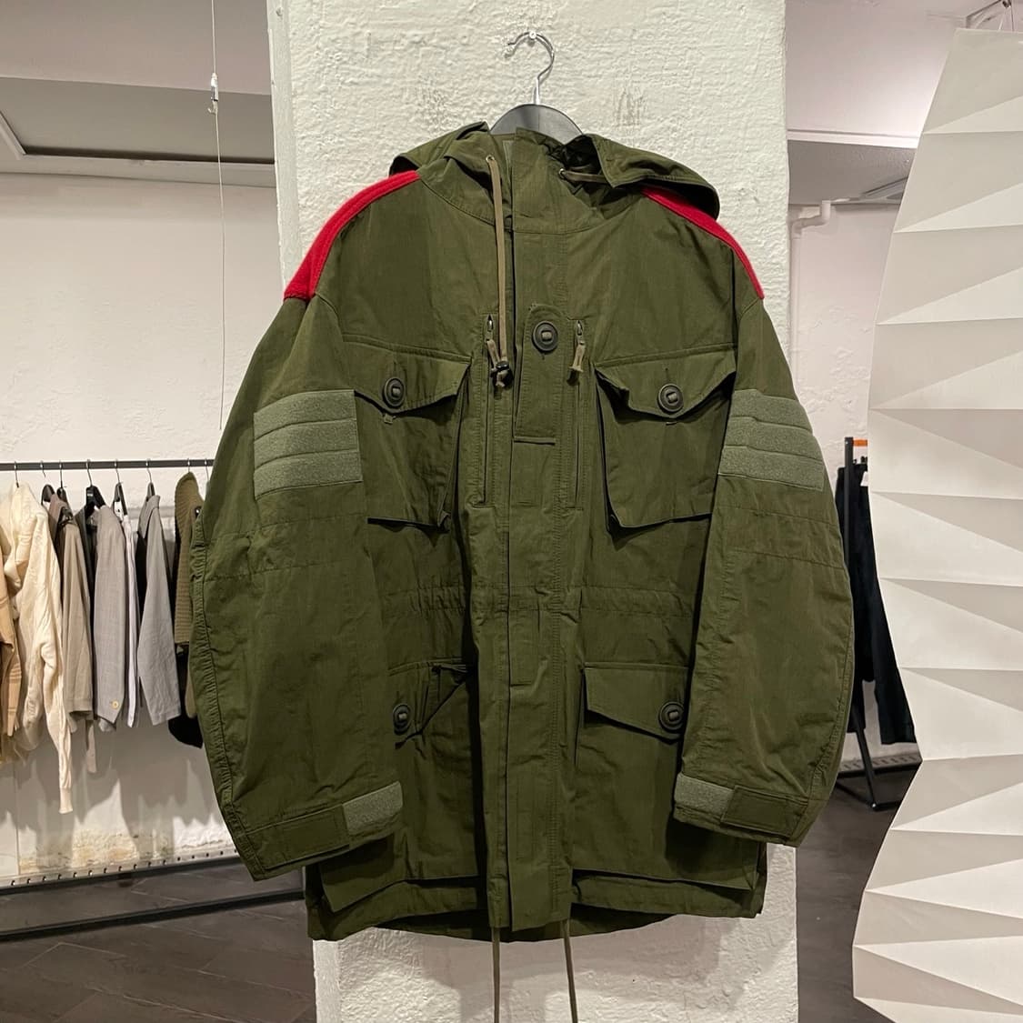 준야와타나베 맨 니트 도킹 밀리터리 자켓 상품이미지3