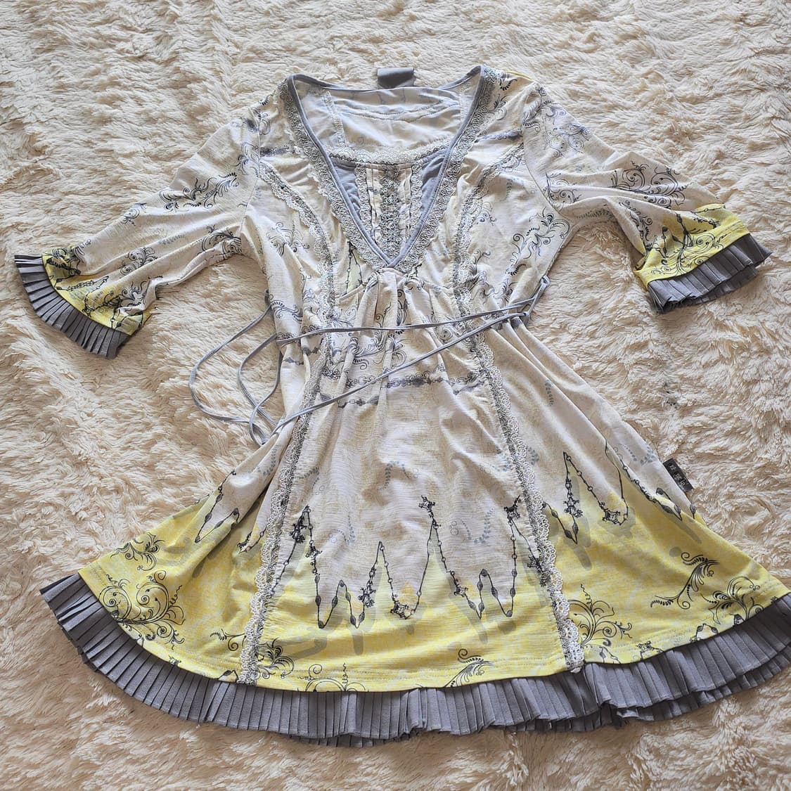 ozzon 오즈온 오즈안젤로 원피스 빈티지 오리엔탈 상품이미지1