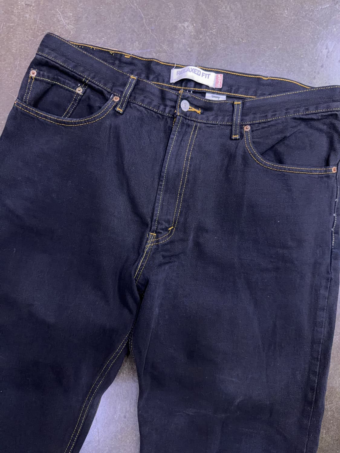 리바이스 550 레귤러 릴렉스핏 00's 블랙진 데님팬츠 38 상품이미지3