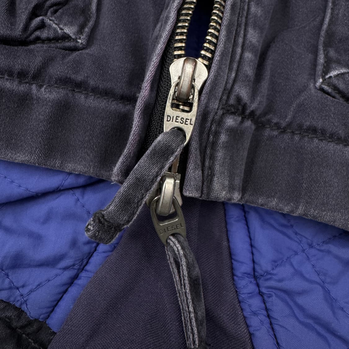 디젤 멀티포켓 가먼트다잉 워싱 밀리터리 후드 자켓 상품이미지5