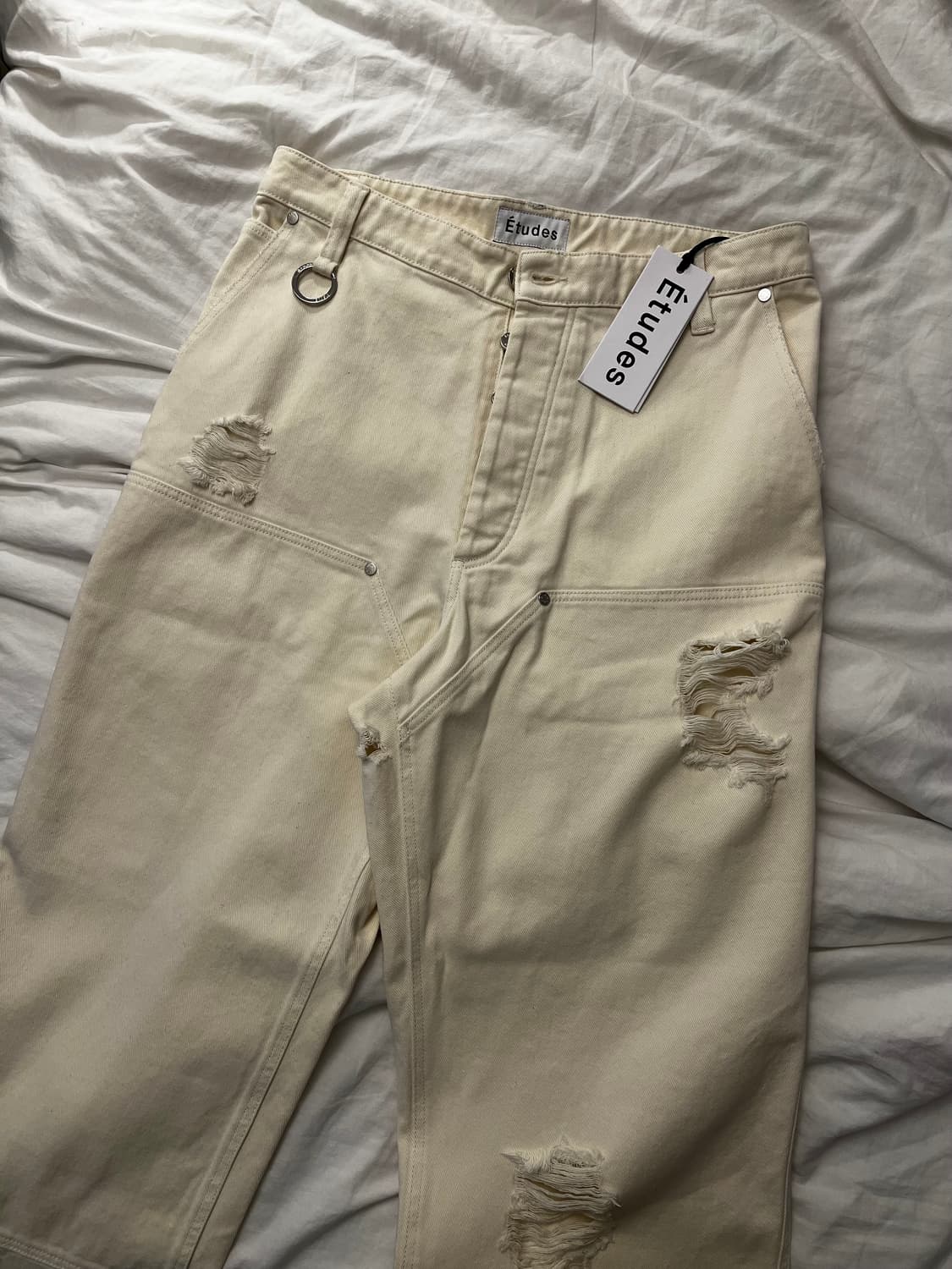 etudes paris ripped quarter 데님 더블니 48 상품이미지3