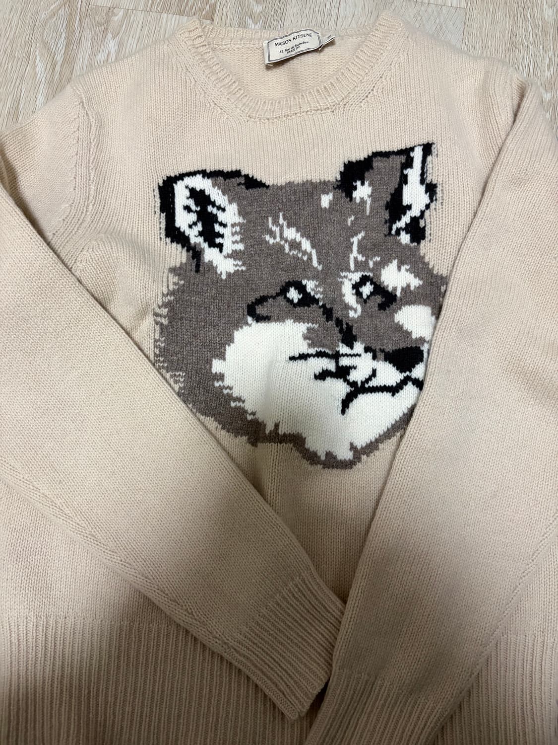 메종키츠네 폭스헤드 니트 상품이미지1