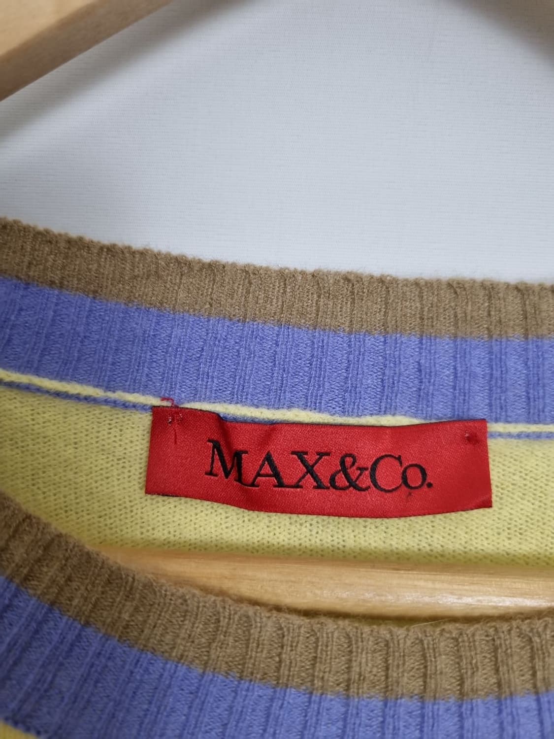 막스앤코 옐로우 울 니트 스웨터  상품이미지5