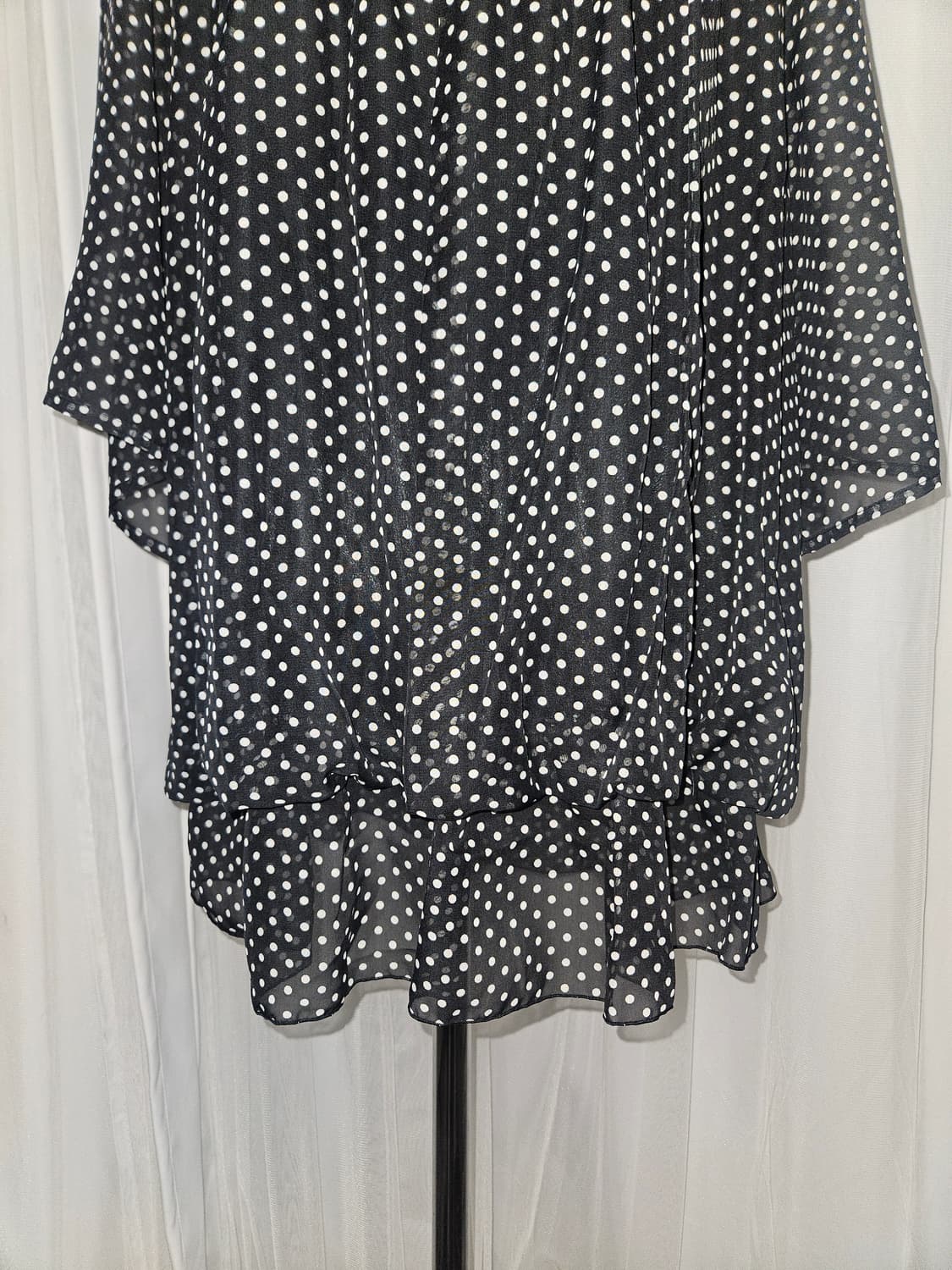 theoria 히메 공겜여주 도트 패턴 블라우스 상품이미지3