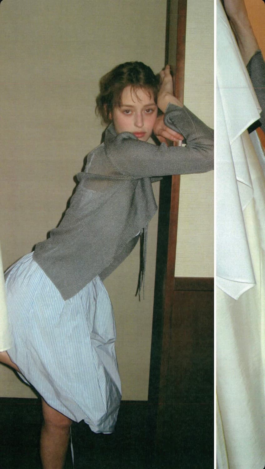 리본빛 가디건 상품이미지1