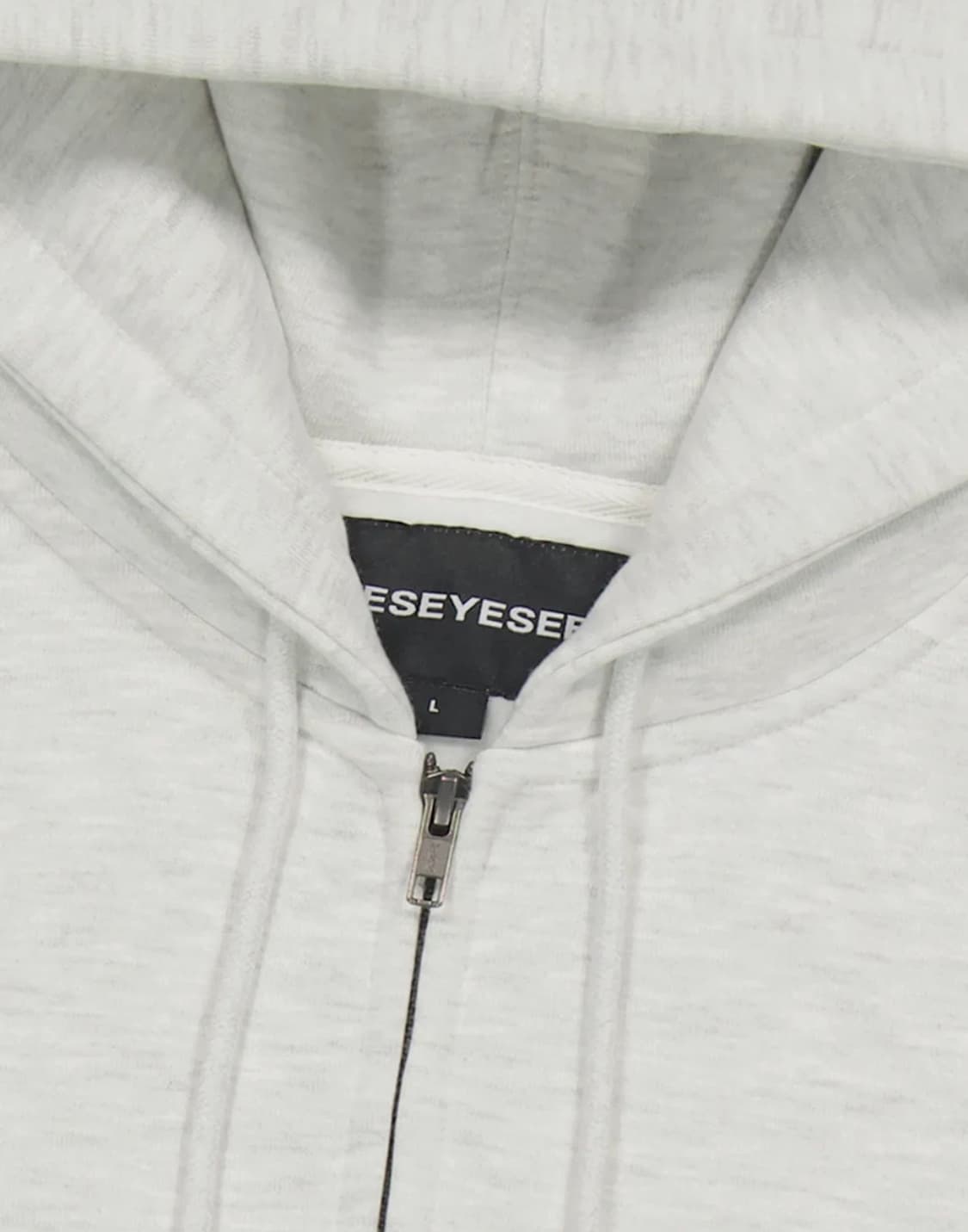 예스아이씨 예스 스네일 로고 집업 후디 라이트 그레이 상품이미지5