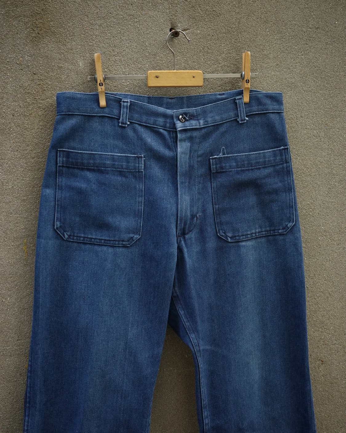 90‘s USN Seafarer 덩가리 벨보텀 팬츠 상품이미지2