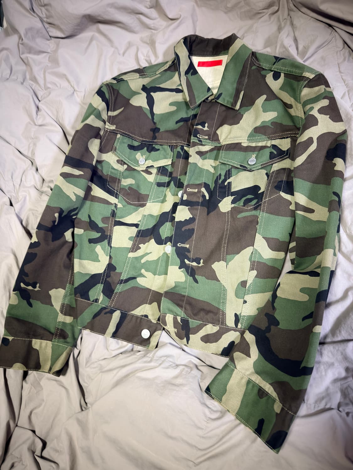 커미션 카모 숏 자켓 상품이미지1