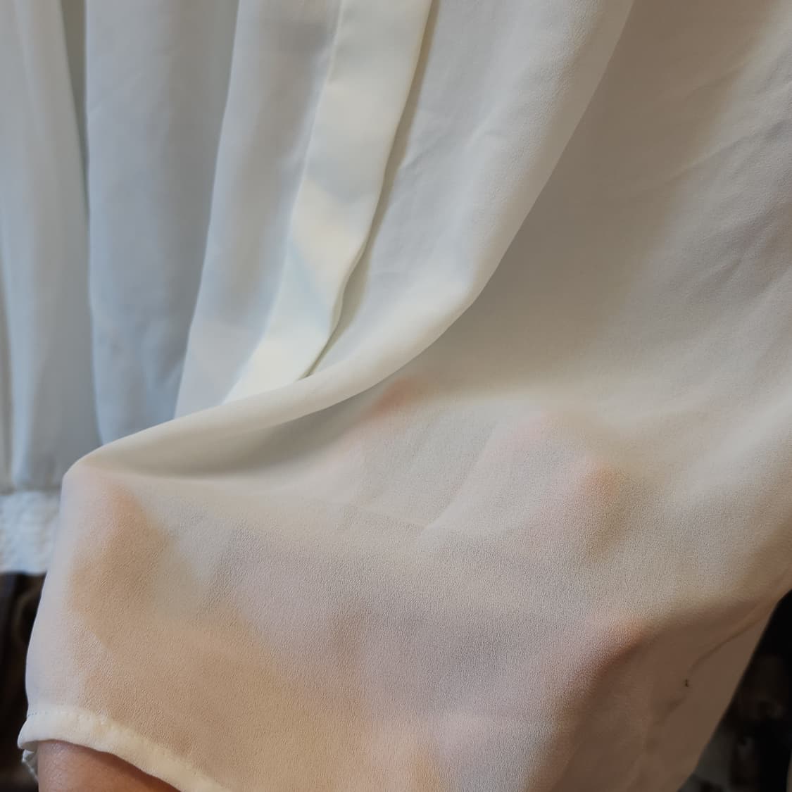 90s 빈티지 블라우스 프렌치 화이트 셔츠 블라우스 모리걸 42 상품이미지8