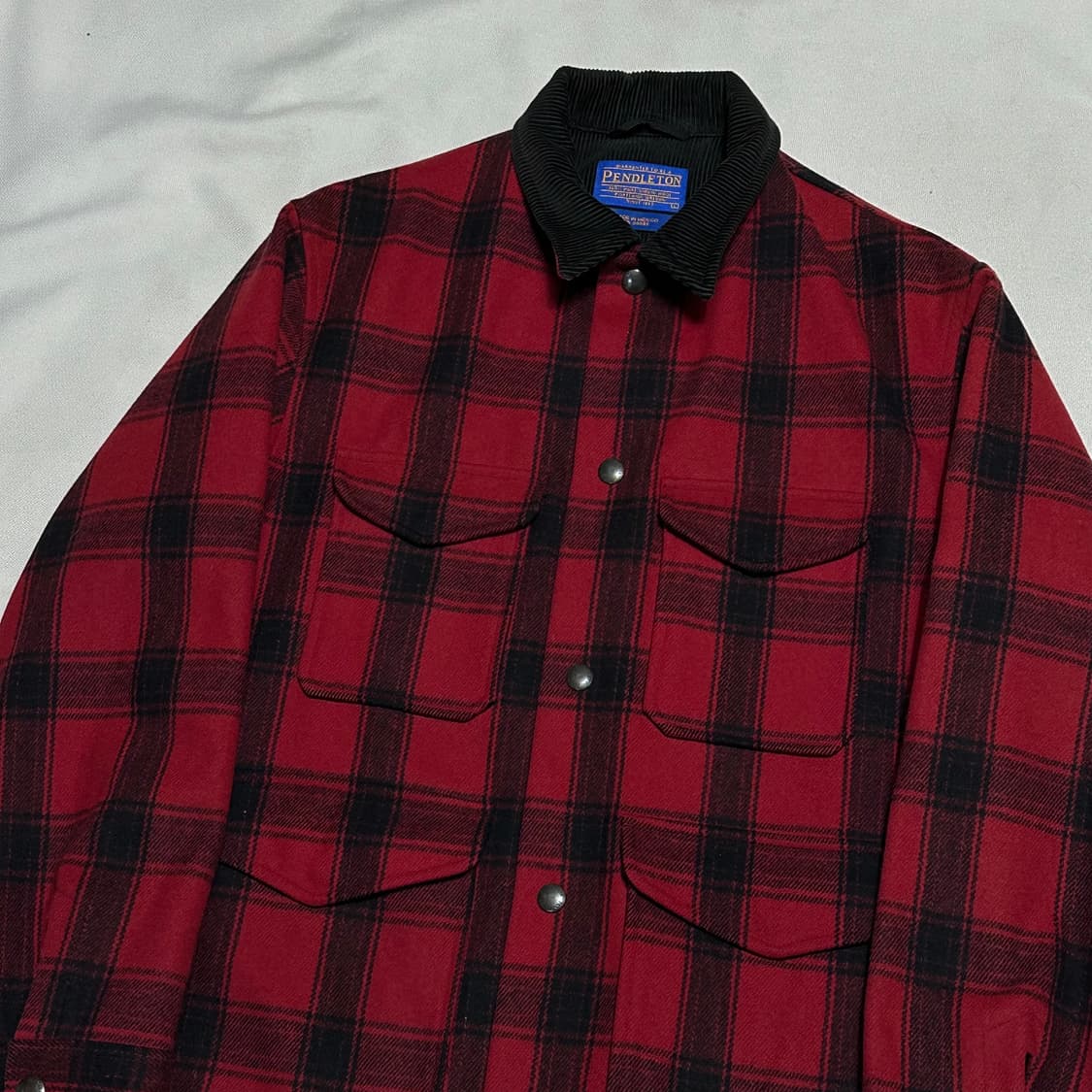 L 펜들턴 맥키노 체크 울 자켓 상품이미지1