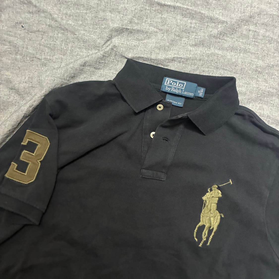 폴로 블랙/올리브 빅포니 반팔 상품이미지4