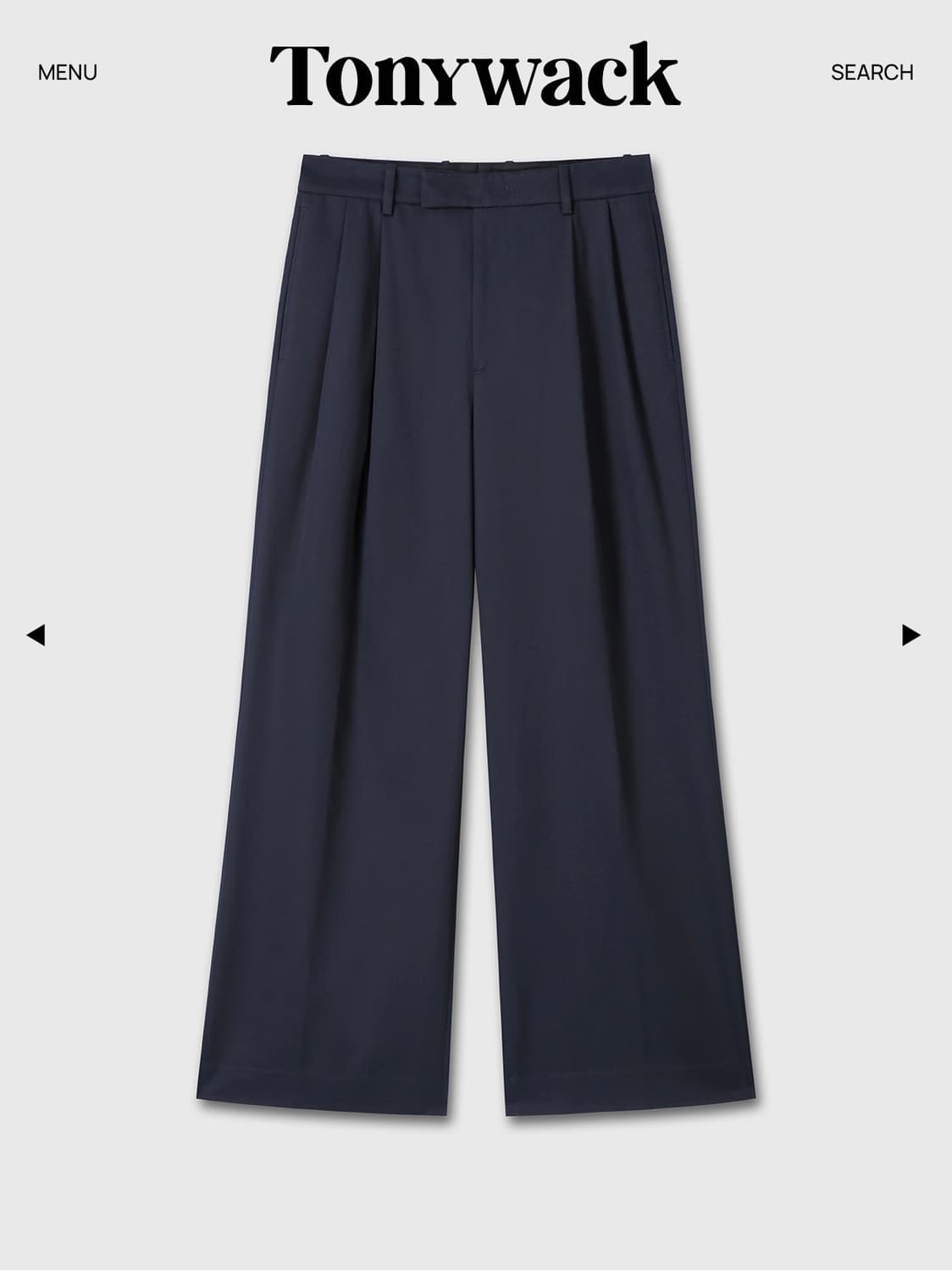 토니웩 코튼 드릴 와이드 팬츠 상품이미지1