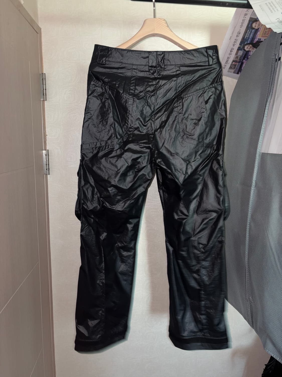 (S) 엑슬림 ep.7 04 트라우져 글로시 블랙 상품이미지2