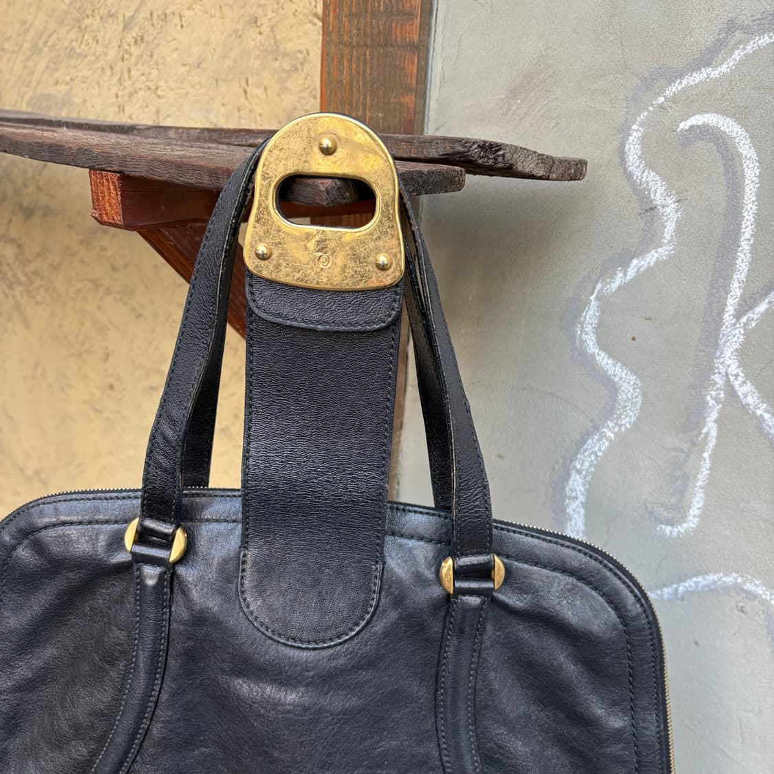 알렉산더 맥퀸 블랙 노밤 핸드 백 상품이미지7