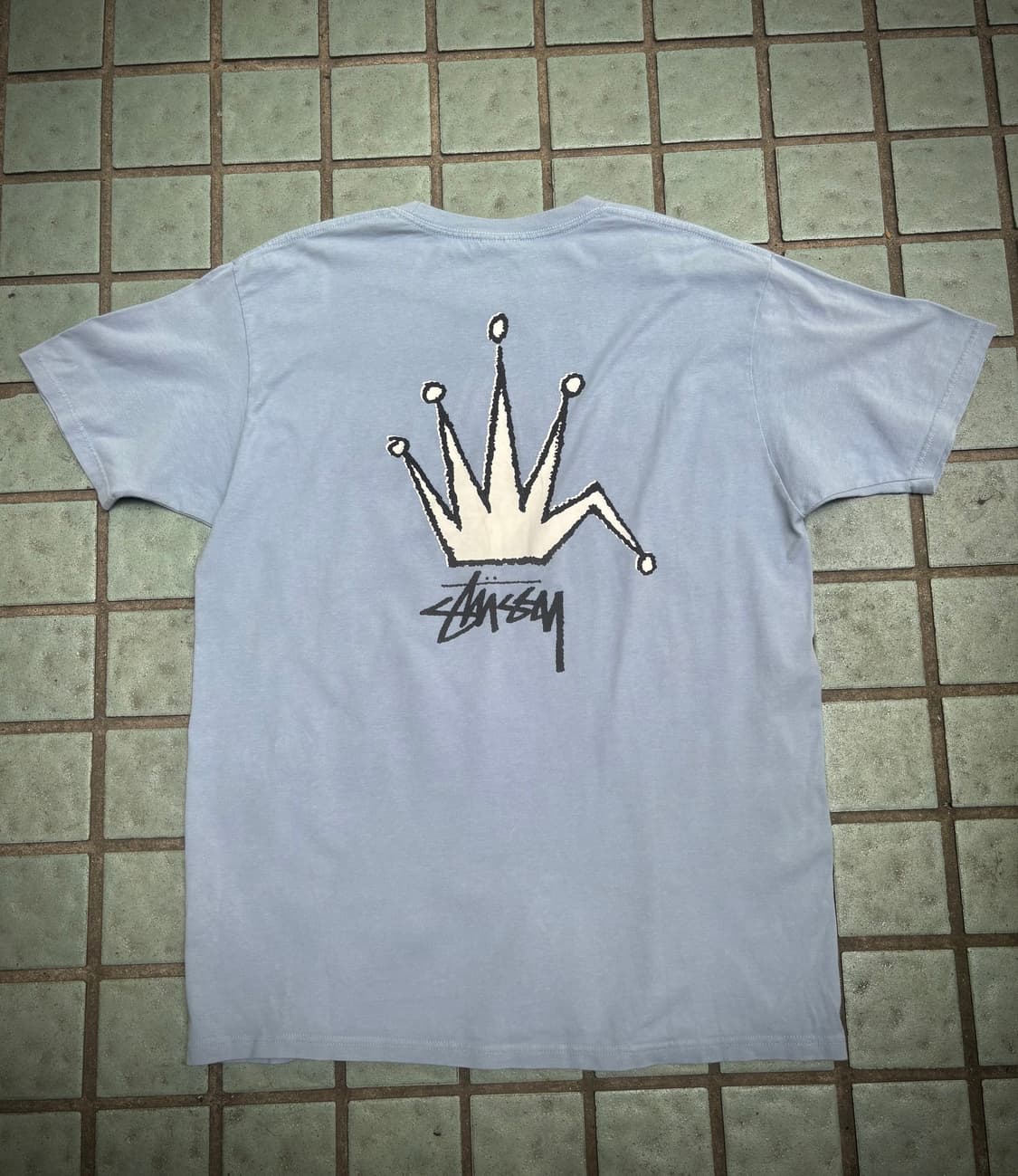 Stussy 스투시 크라운 티셔츠 더스티블루 L 상품이미지1