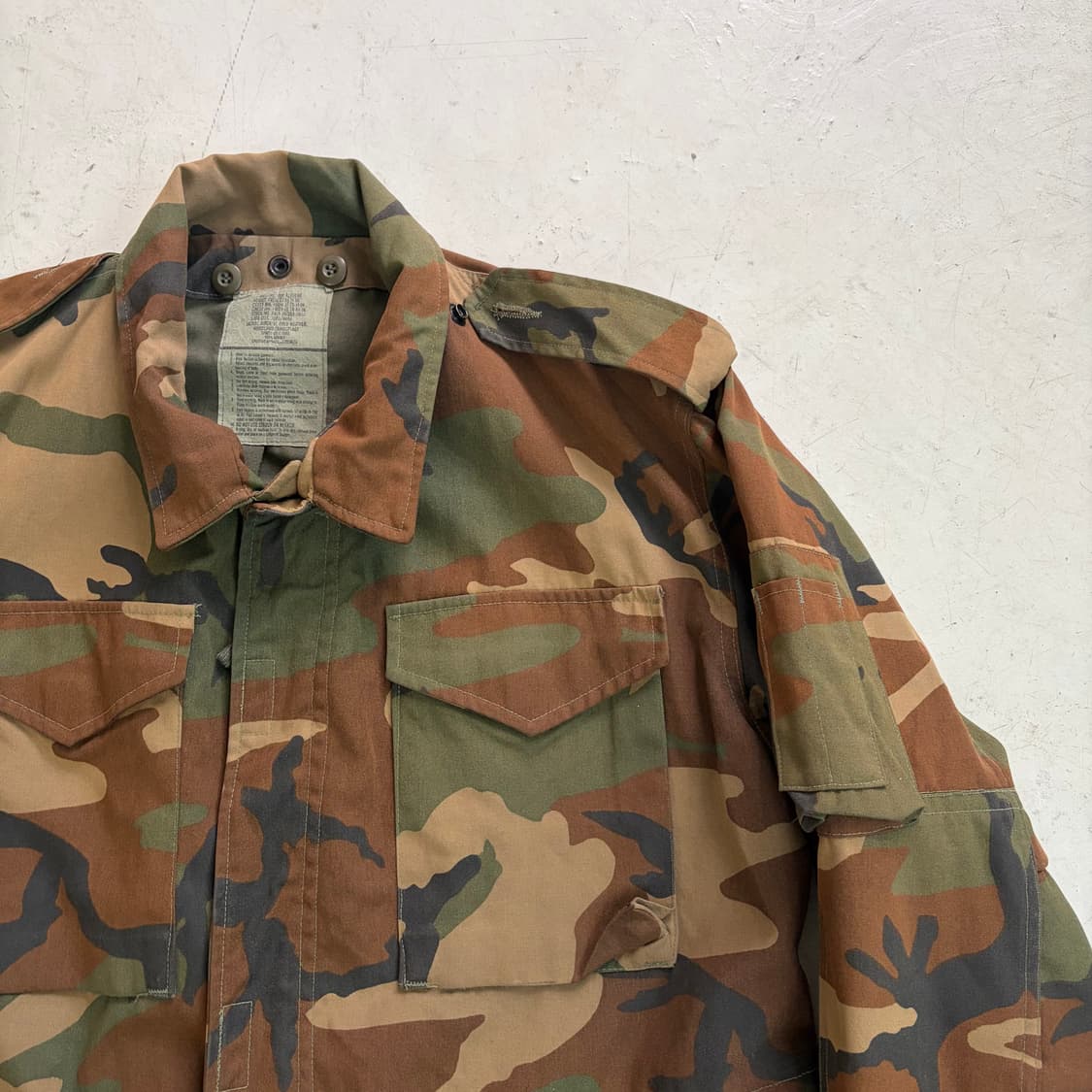 80s US Army M-65 빈티지 우드랜드 필드자켓 M 상품이미지2
