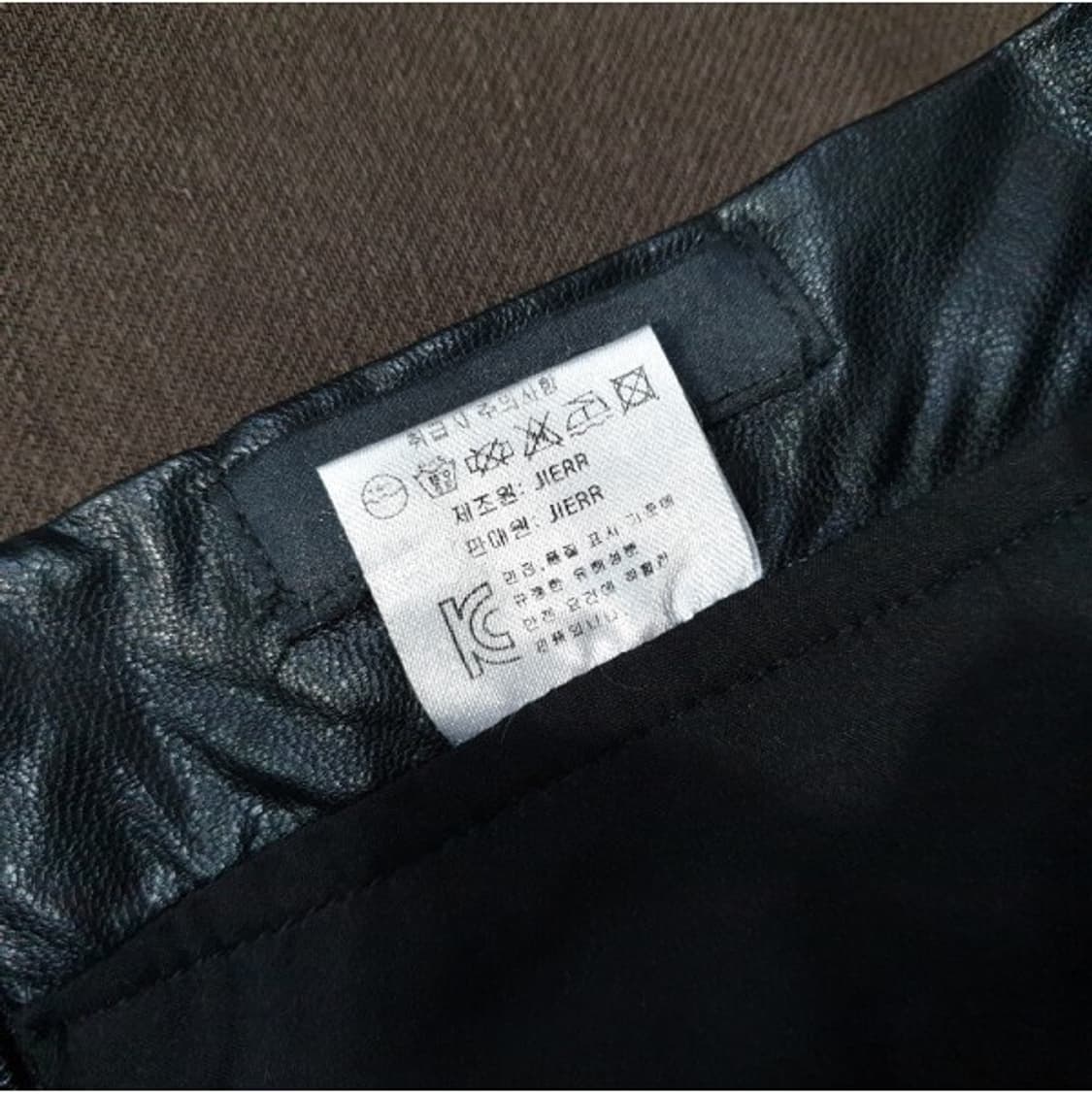 JIERR 지에르 페이크 레더 스커트 S 상품이미지4