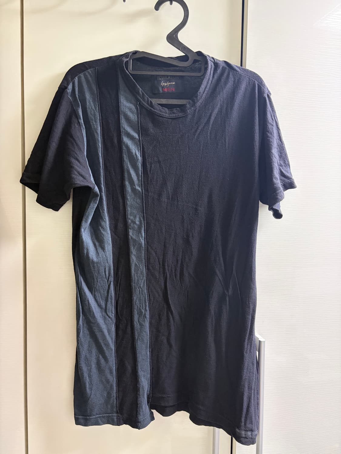 요지야마모토 레귤레이션 컷오프 라인 티셔츠 상품이미지1