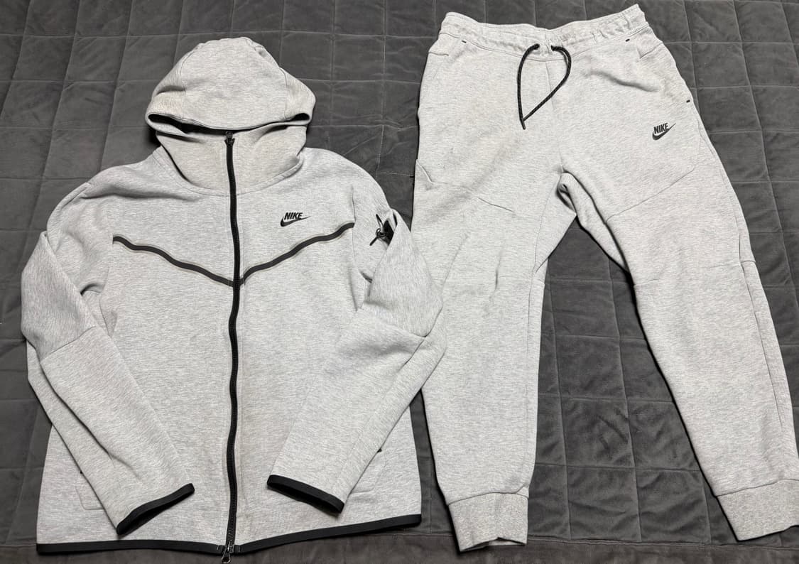 남성 나이키 테크팩 회색 세트 테크팩 상의XL,하의 L 상품이미지1