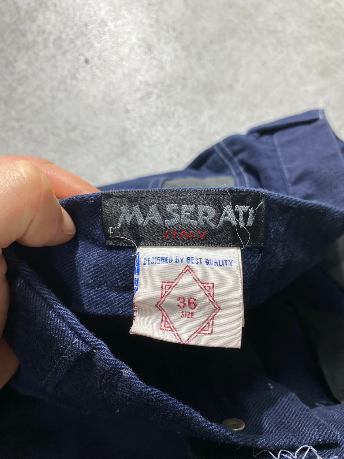 [33] Maserati 마세라티 루즈 테이퍼드 핏 코튼 팬츠 상품이미지8