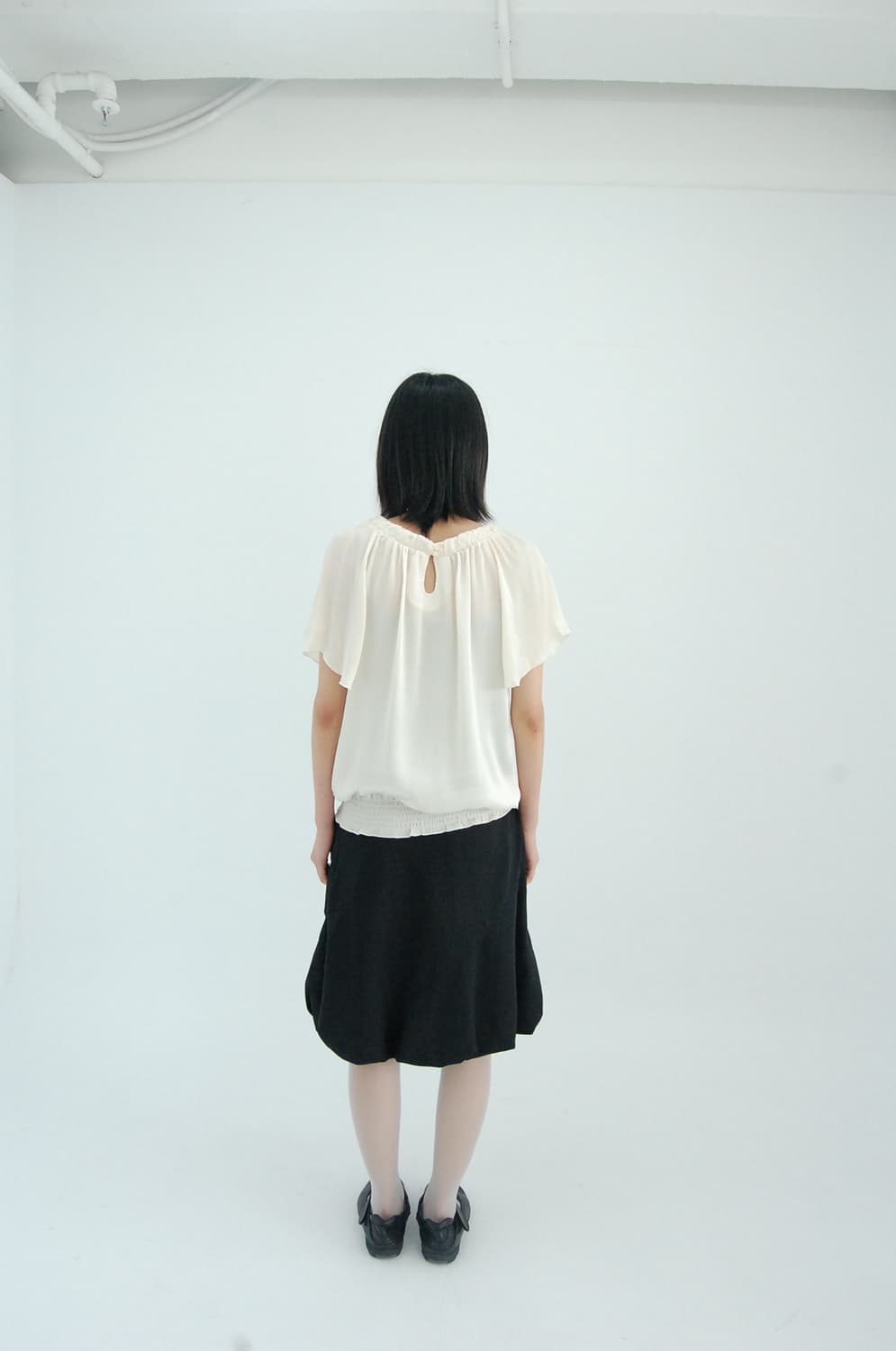 Natural beauty basic ribbon blouse 상품이미지6