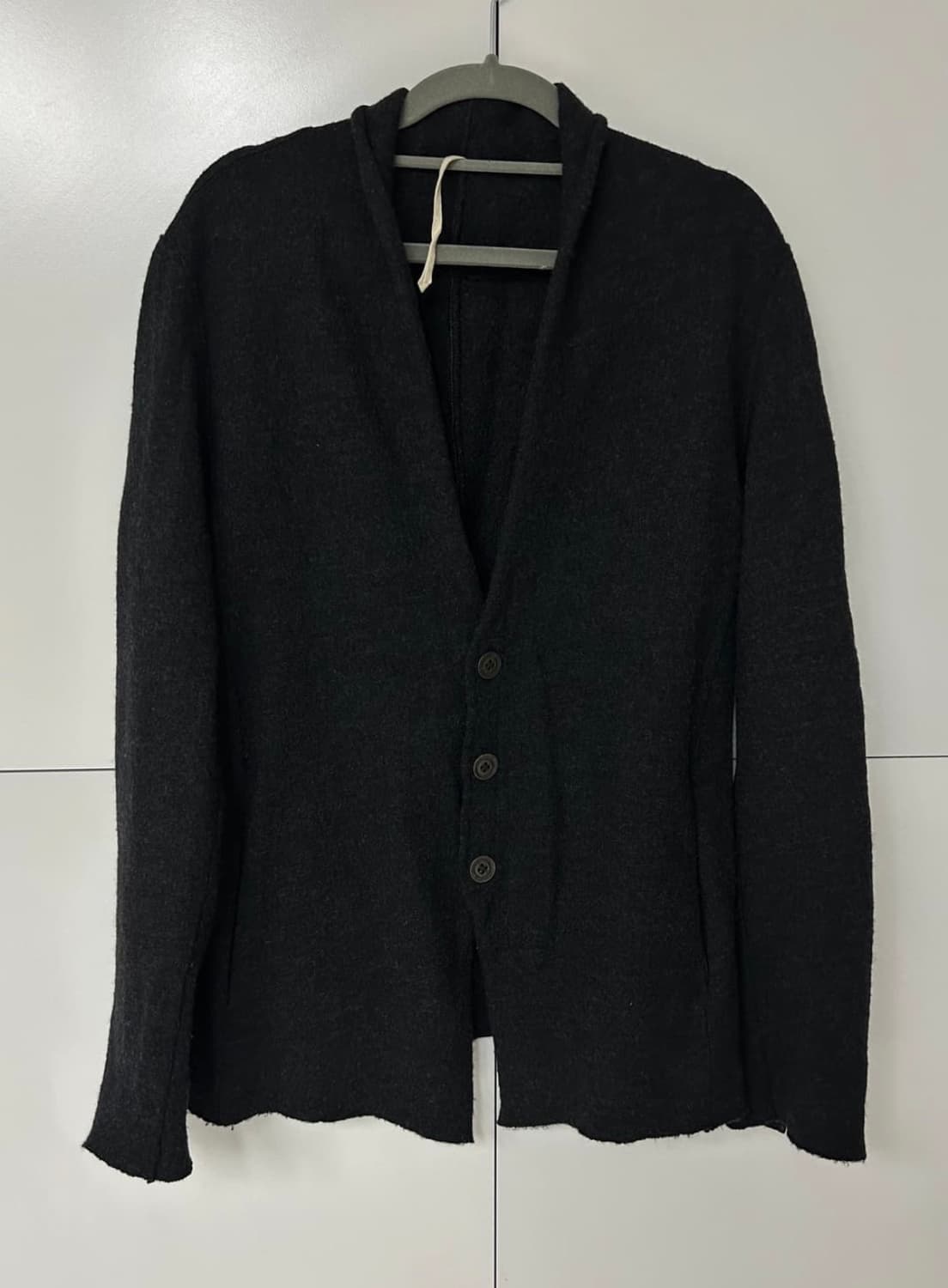 The Viridi Anne 축융 울 숄카라 가디건 상품이미지1