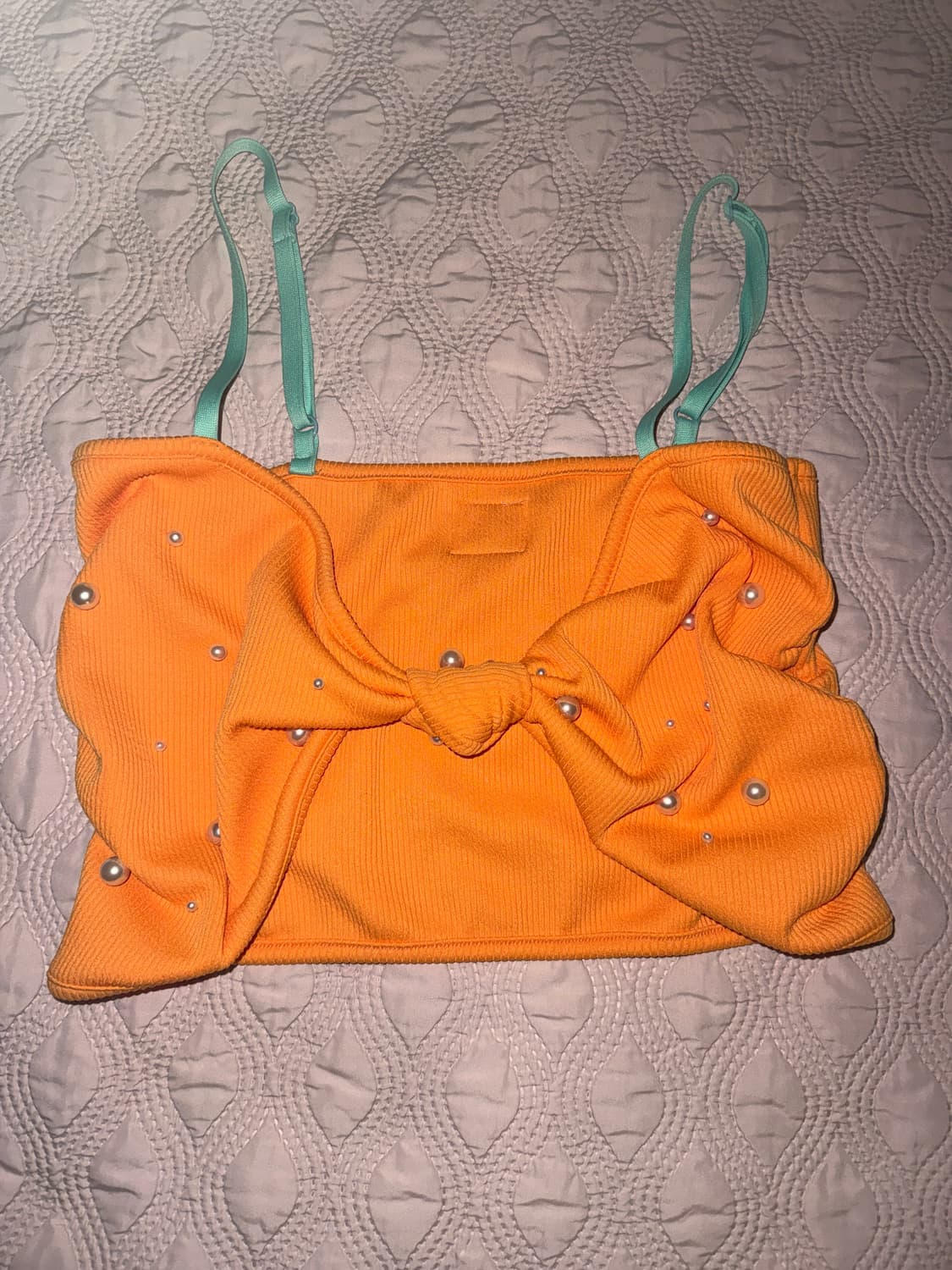 y2k 리본 갸루 탑 상품이미지1