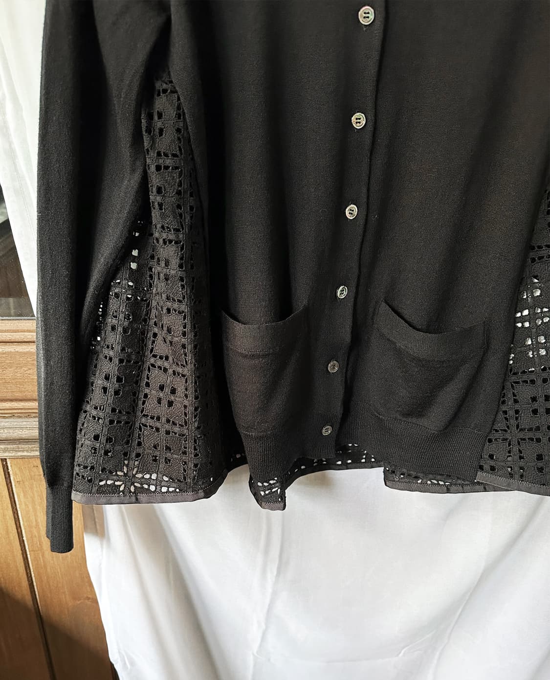 SACAI LUCK hole lace cardigan 상품이미지7
