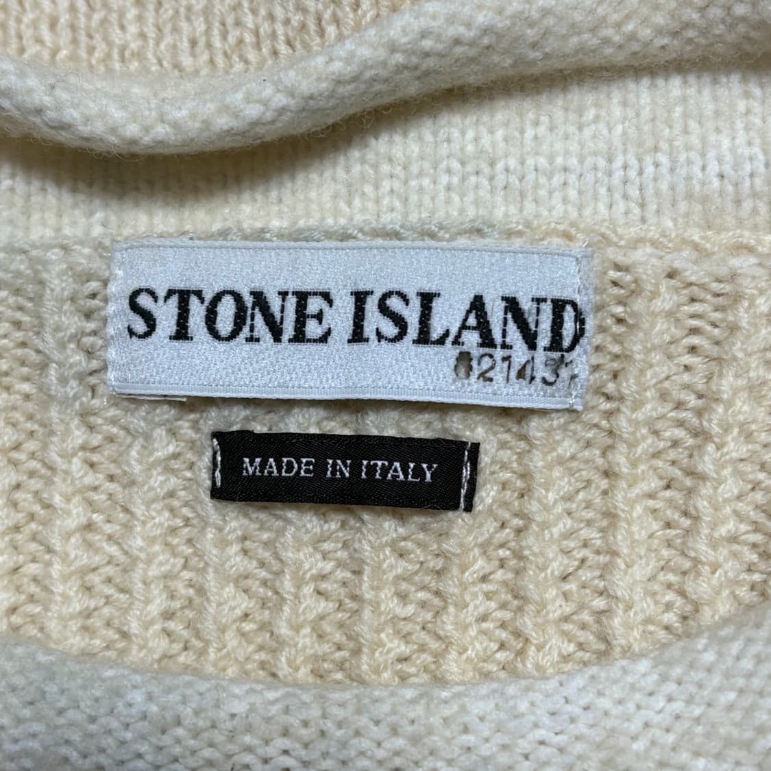 L 스톤아일랜드 여성용 아이보리 울 니트 상품이미지4