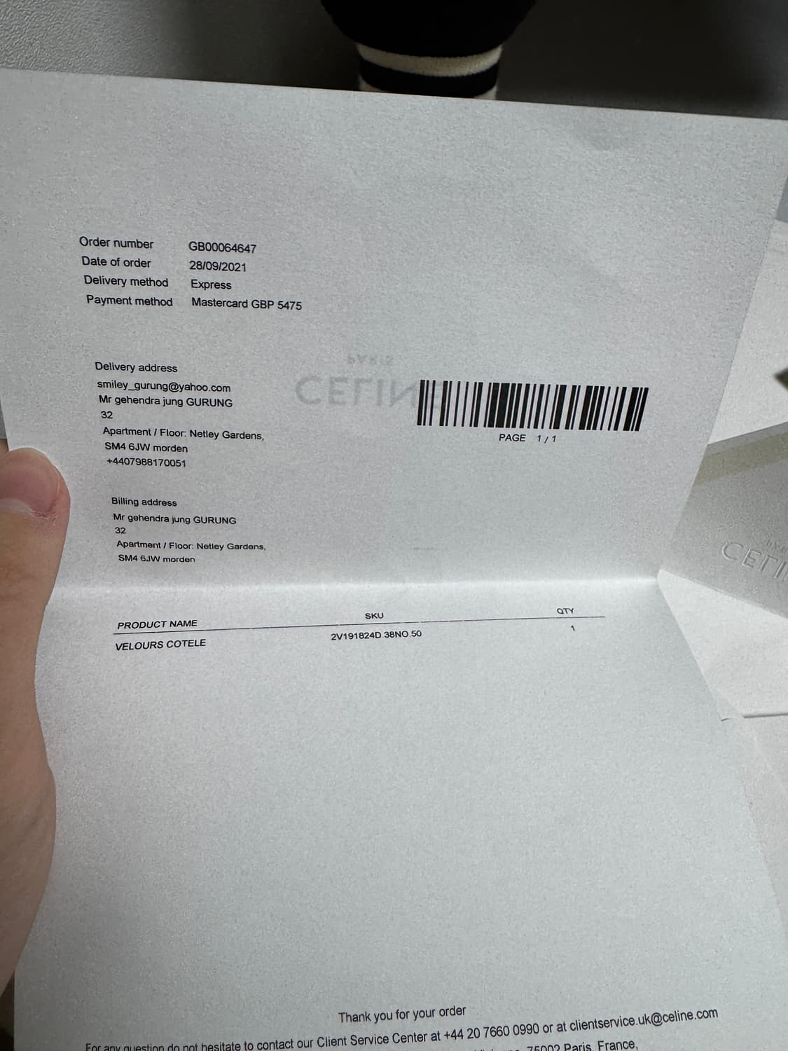 셀린느 코듀로이 테디 바시티 자켓 50 상품이미지8