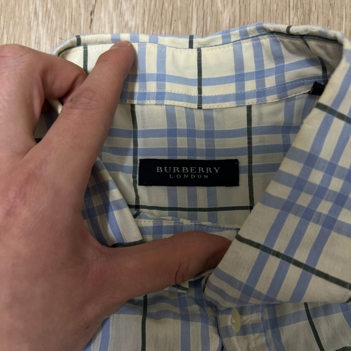 버버리 런던 기마로고 체크셔츠 L/100  상품이미지5
