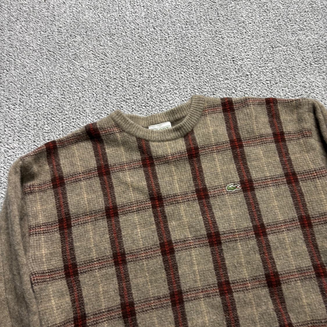 라코스테 스포츠 체크 니트 스웨터 상품이미지2