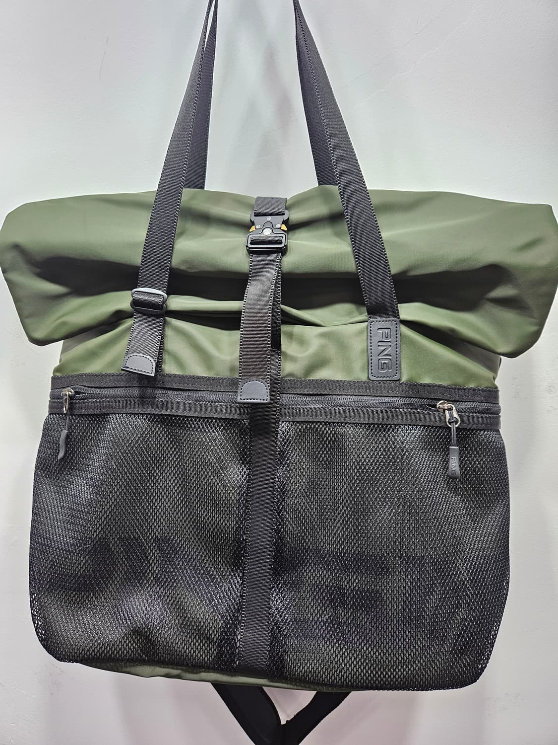 핑(PING) 롤탑 토트백 카키/블랙 상품이미지2