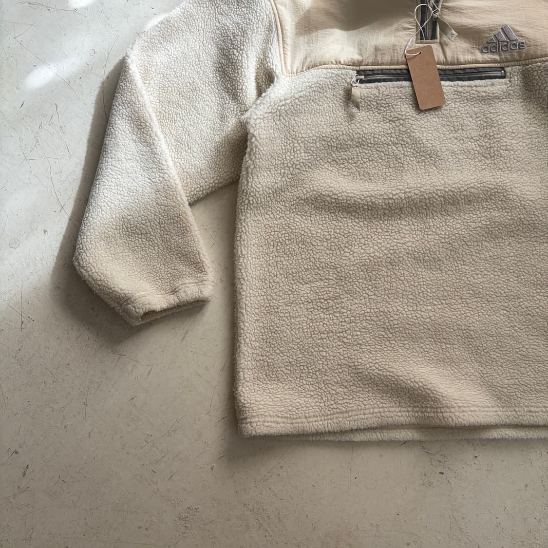 90s 아디다스 빈티지 하프집업 플리스 L 상품이미지3