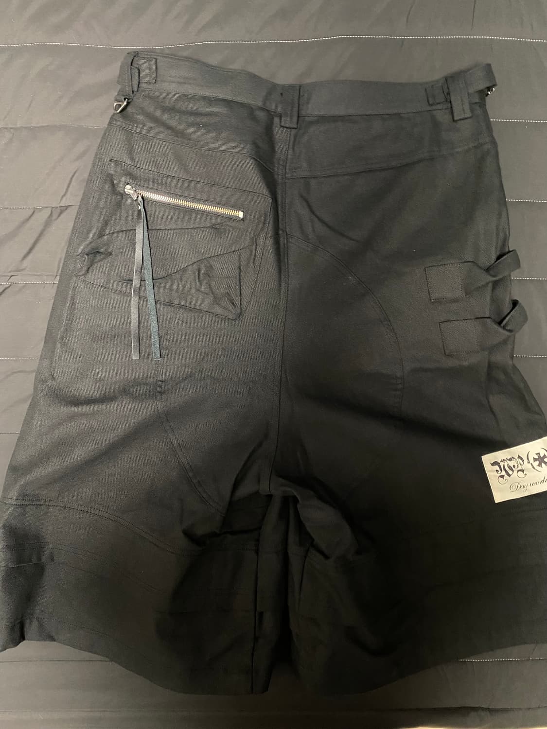 wapworks w095 엔지니어 버뮤다 팬츠 블랙 상품이미지3