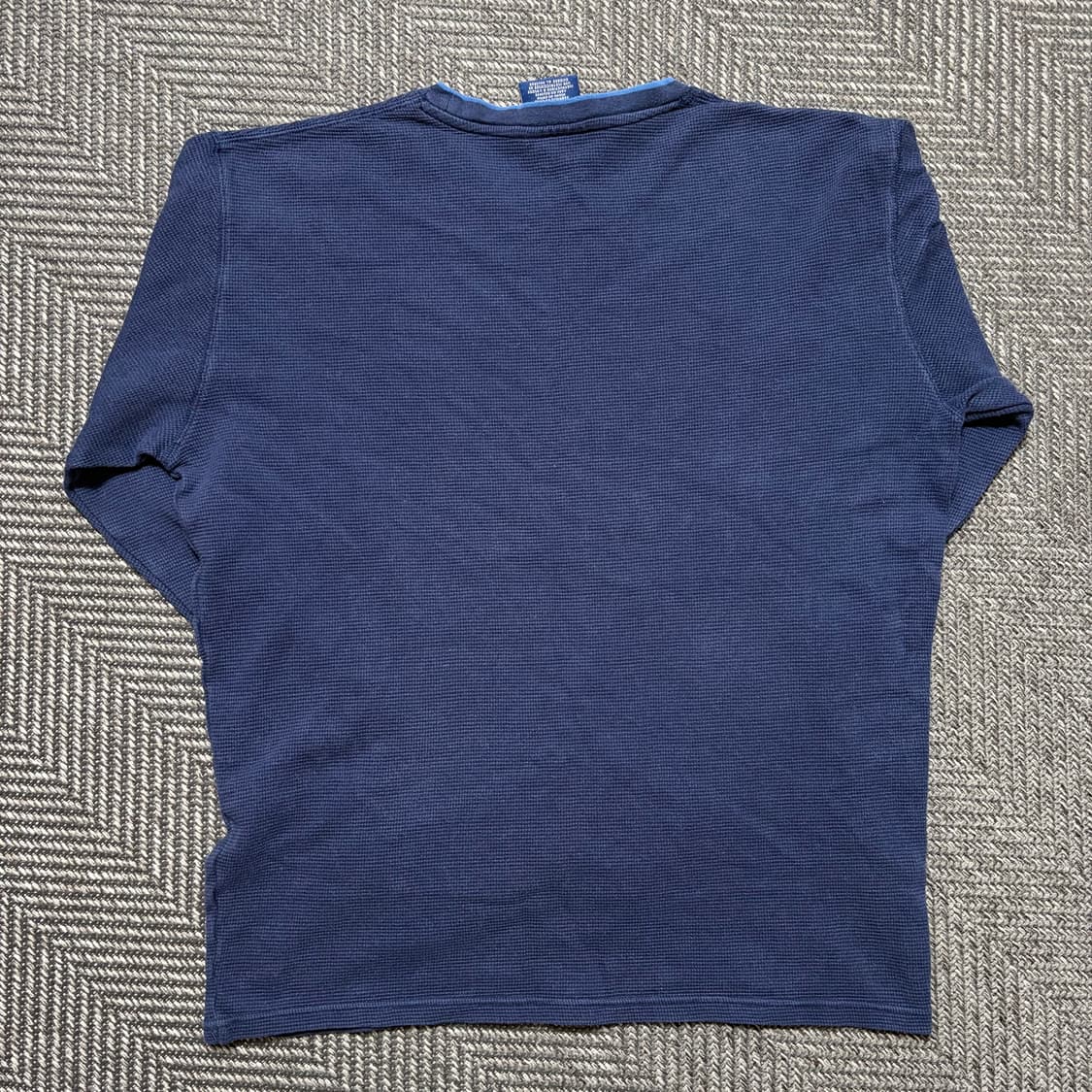 폴로 랄프로렌 네이비 와플 롱슬리브(M) 상품이미지2