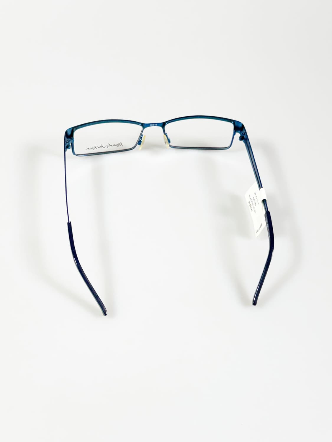 RANDY JACKSON 블랙&블루 메탈 슬림 스퀘어 빈티지 안경 상품이미지5