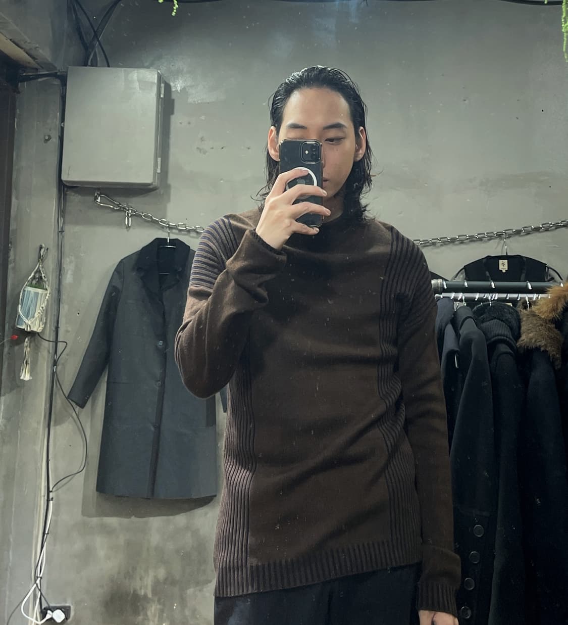 아르마니 버티컬 스트라이프 니트 상품이미지2