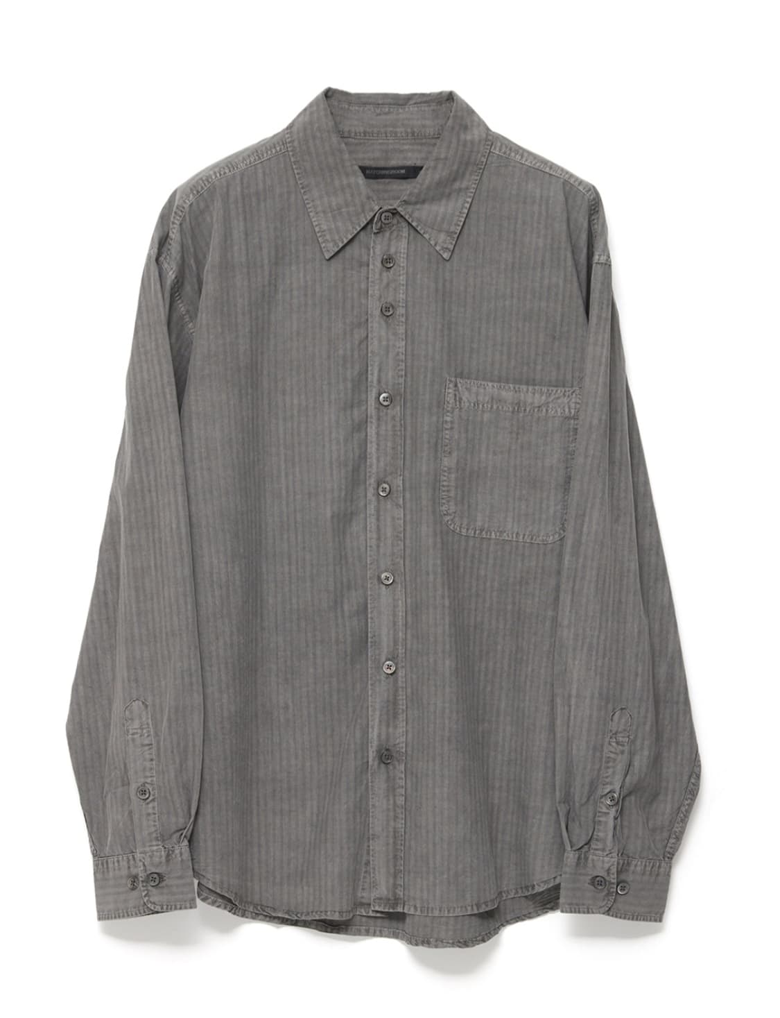 3) 해칭룸 쉐도우 스트라이프 셔츠 그레이 상품이미지1