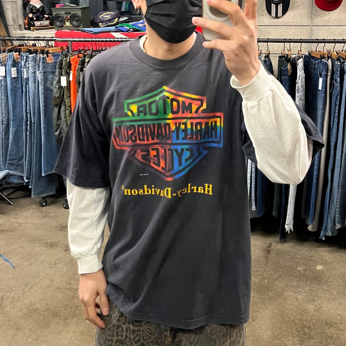 90s 할리데이비슨 바앤실드 티셔츠 (105) 상품이미지6