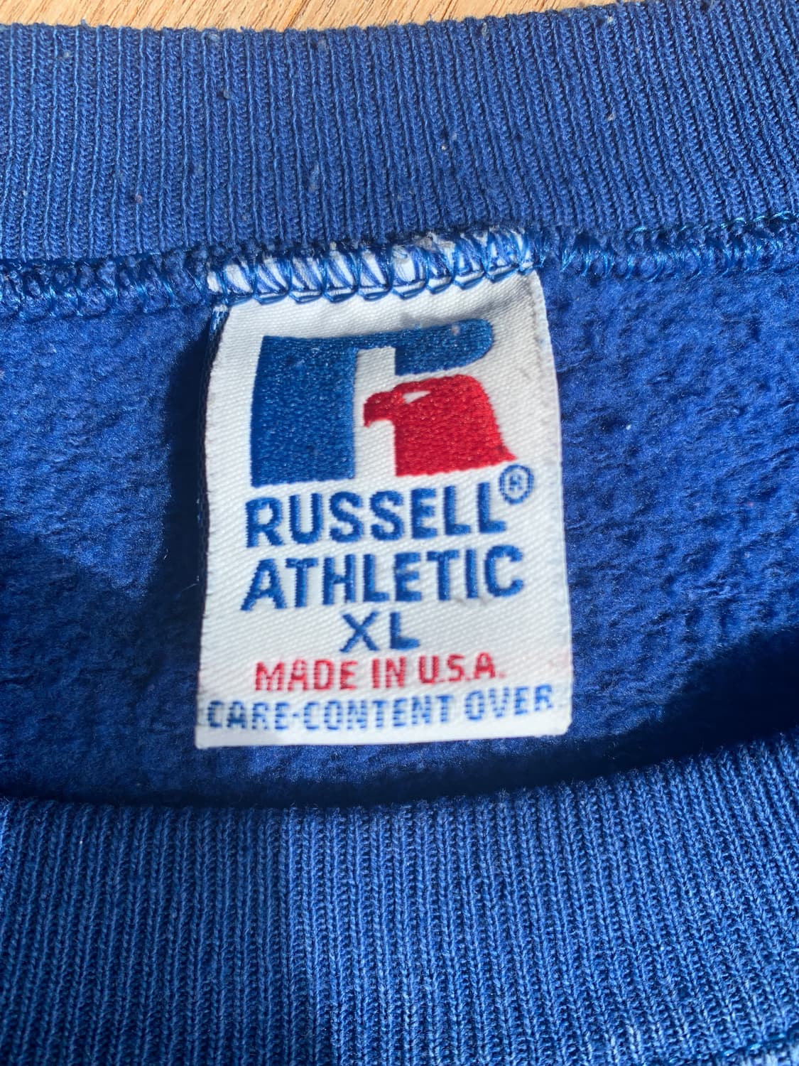 러셀 애슬래틱 플레인 스웻셔츠 XL 블루 상품이미지6
