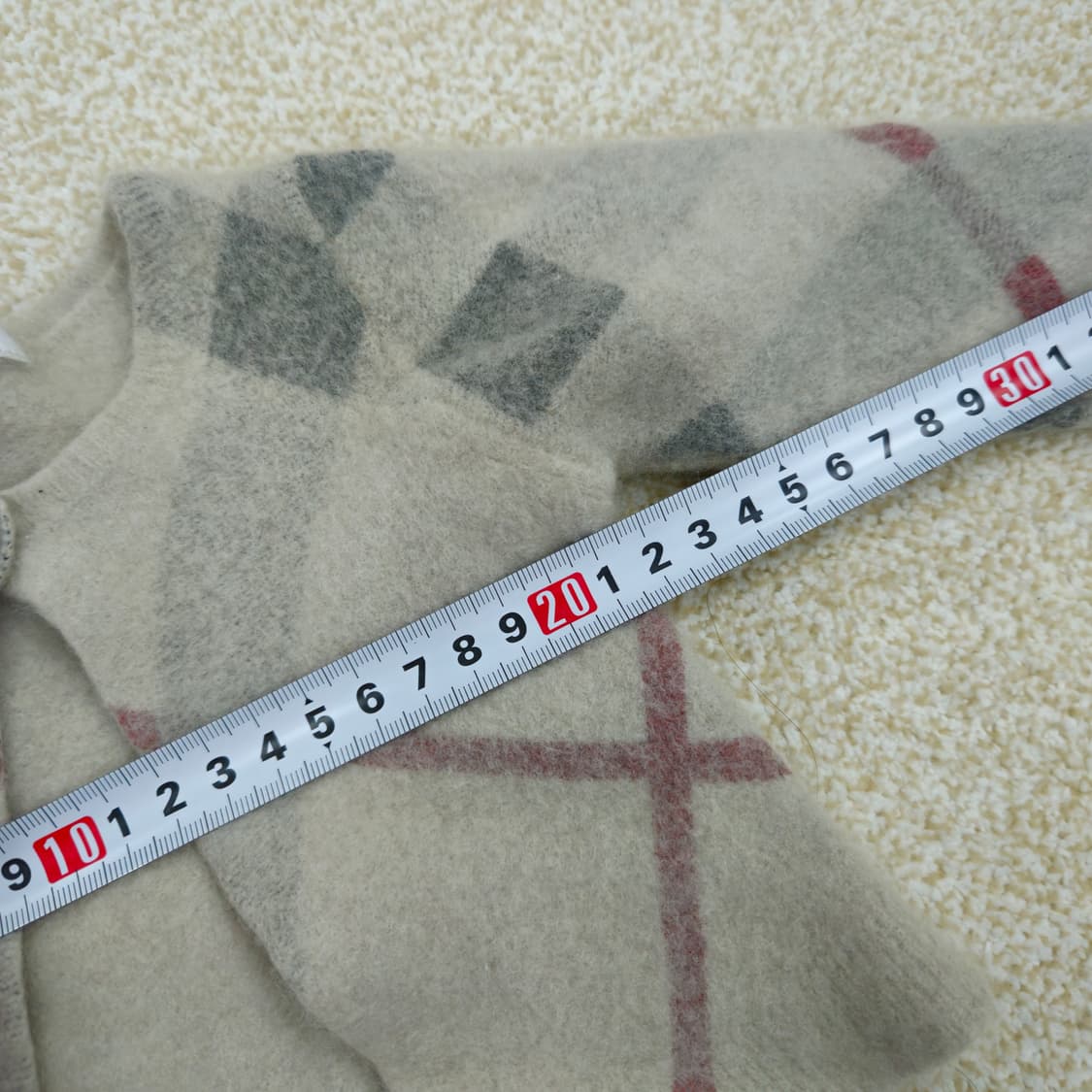 [6Y] 버버리 키즈 캐시미어 체크 가디건(정품 줄어듬) 1027JM2 상품이미지8