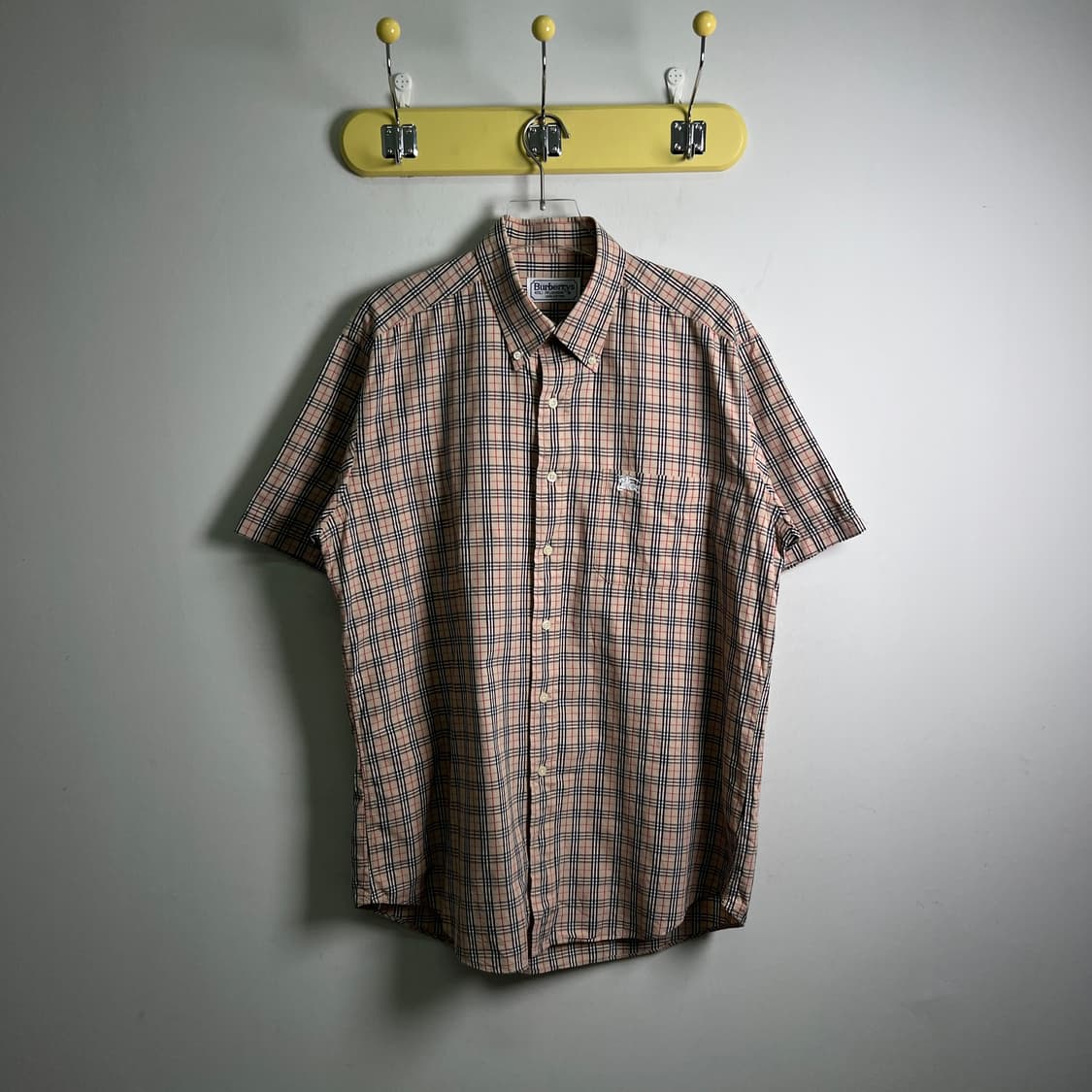 버버리 빈티지 노바체크 반팔 셔츠 L 상품이미지2