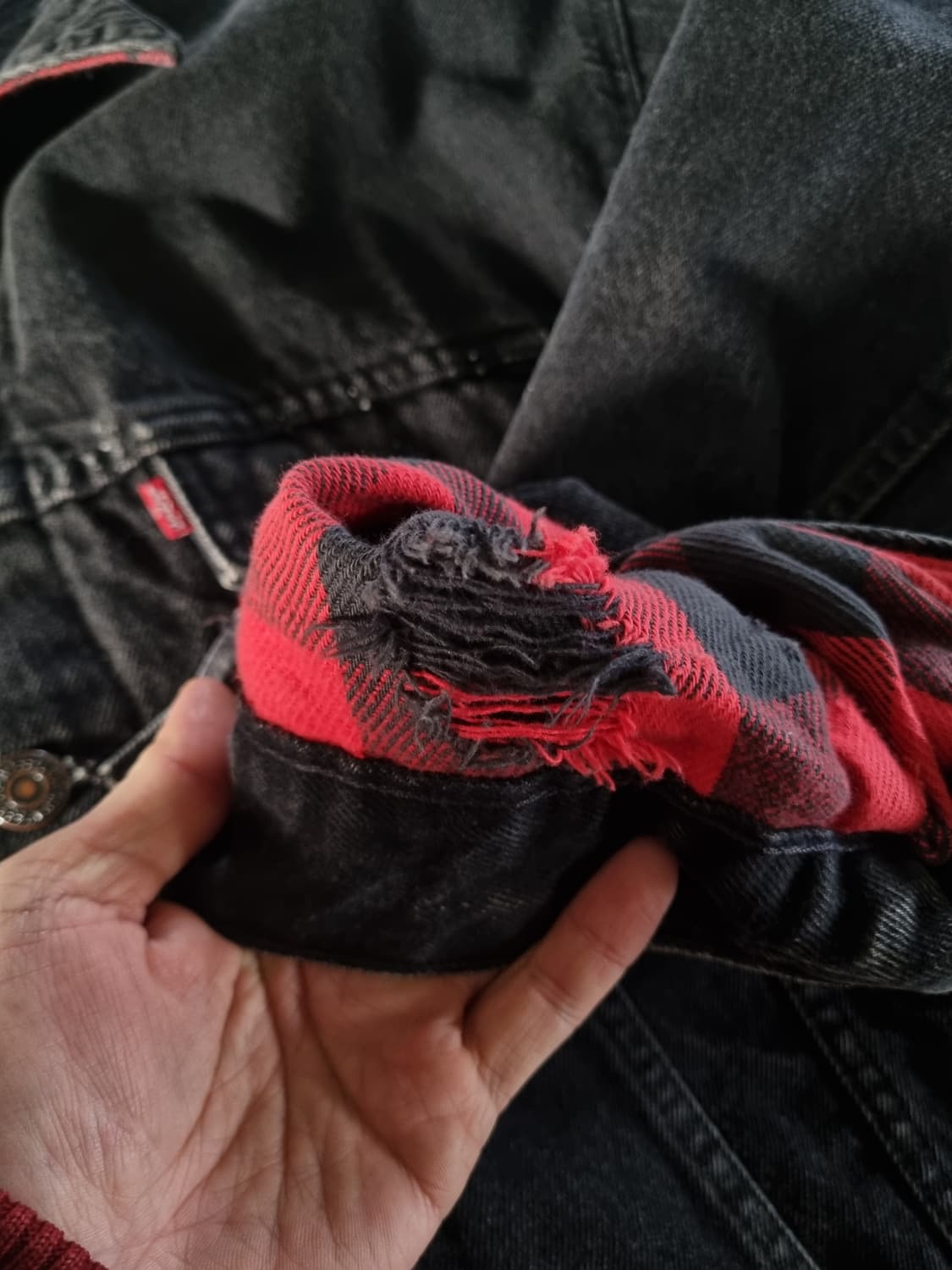 아메카지 대장급 90's 정품 리바이스 US 빈티지 흑청자켓 데님자켓 M 상품이미지9