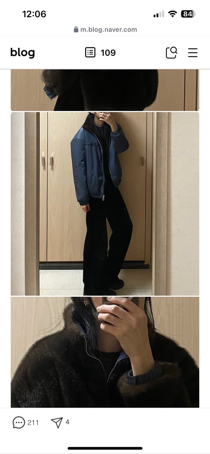 양면페이크밍크 봄버  상품이미지1