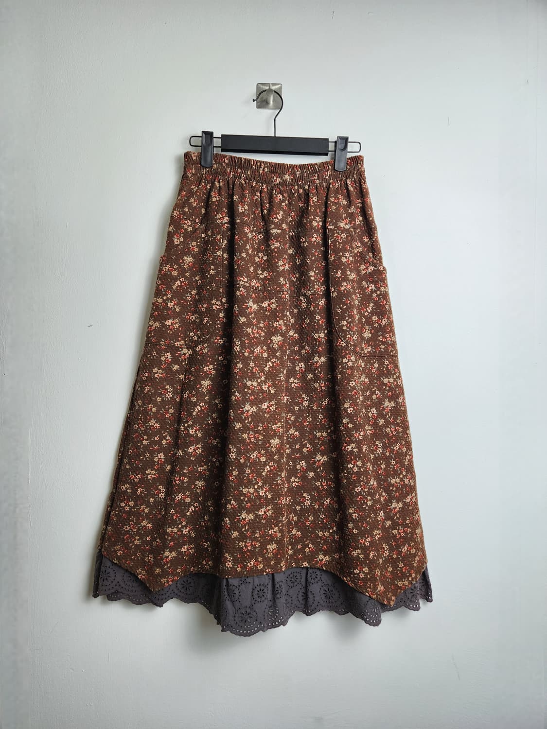 잔꽃 레이스 롱 스커트 상품이미지7