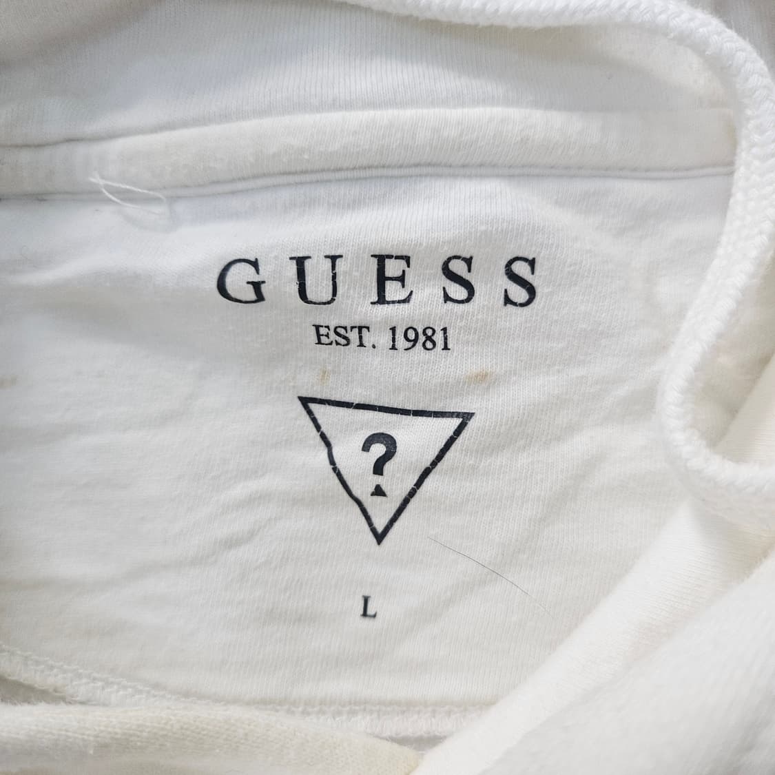 L 게스 화이트 후드티 0304Y 상품이미지5