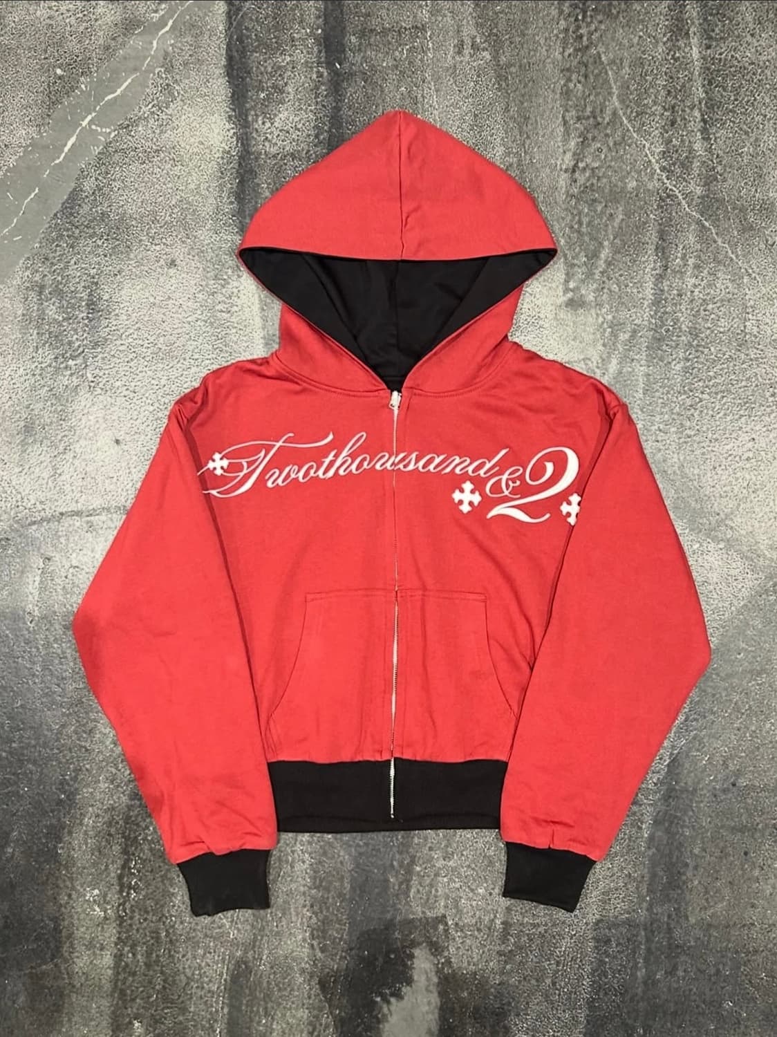 (2002)Both printing zip up hoody 상품이미지2