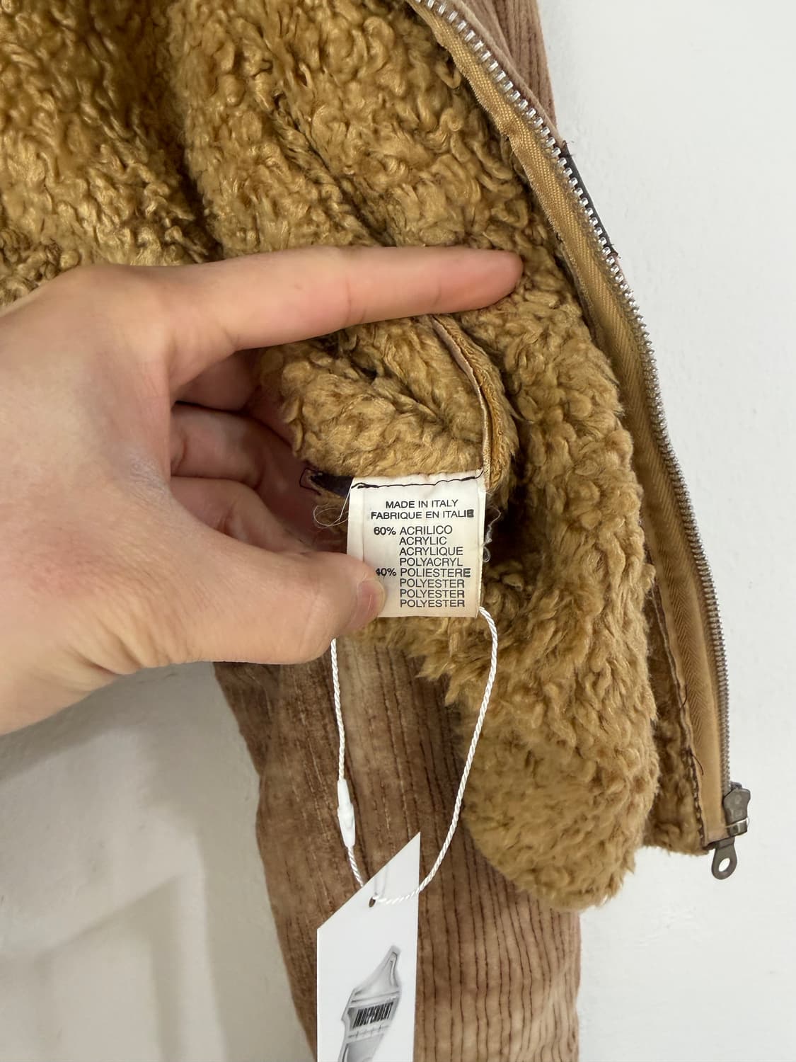 빈티지 레더 트리밍 블루종 (MADE IN ITALY) 상품이미지4